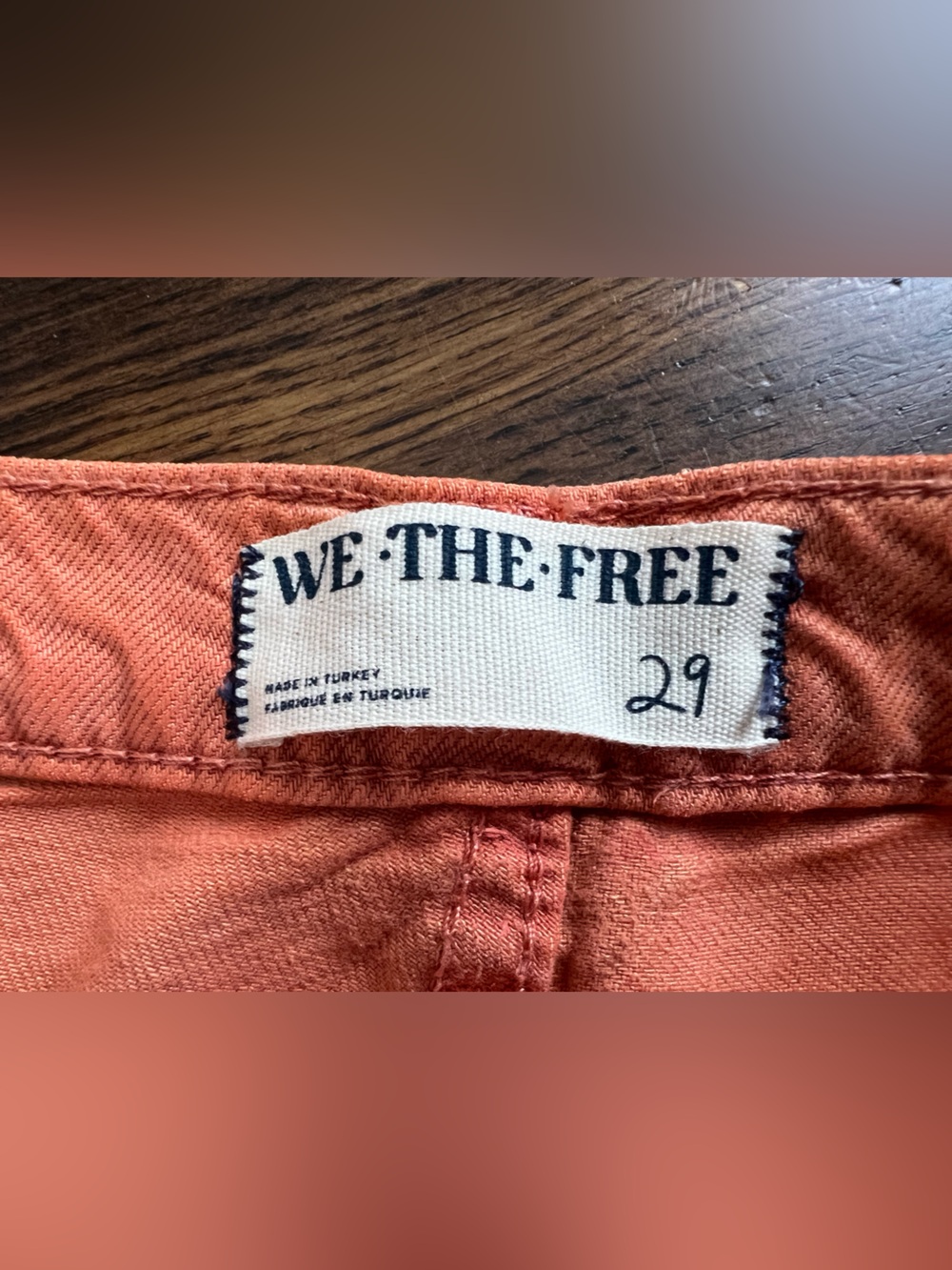 Free people We The Free NWT Old West Slouchy Jeans Women’s 29 Orange High Rise - Picture 10 of 16